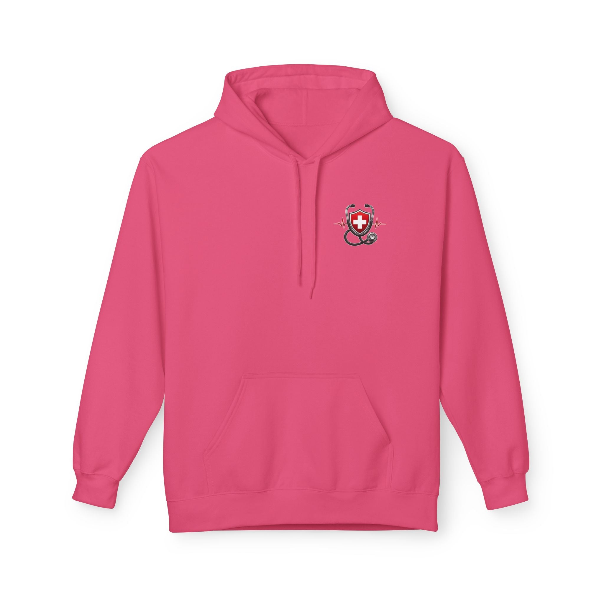 ER Nurse Hoodie - "Present in Chaos, Fueled by Caffeine & Compassion" Medical Staff Pullover