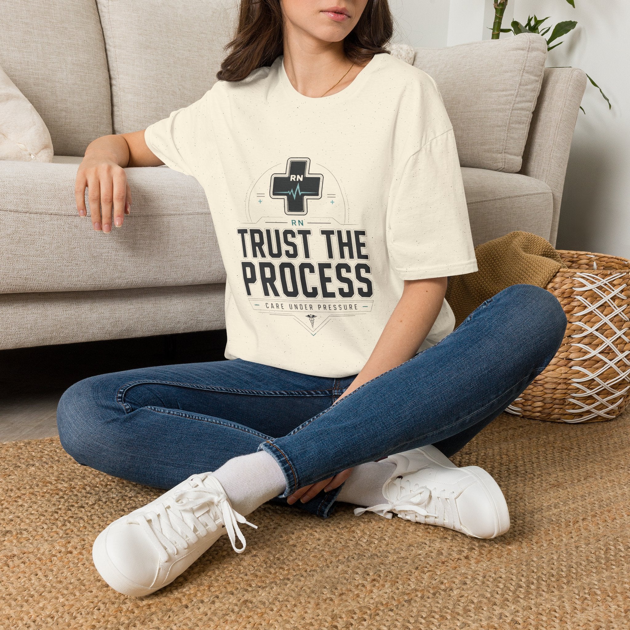 RN 'Trust the Process' T-Shirt — Registered Nurse Inspirational Tee