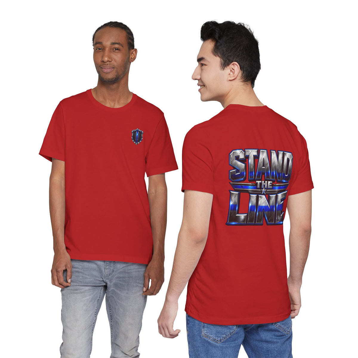 Police Stand the Line Graphic T-shirt