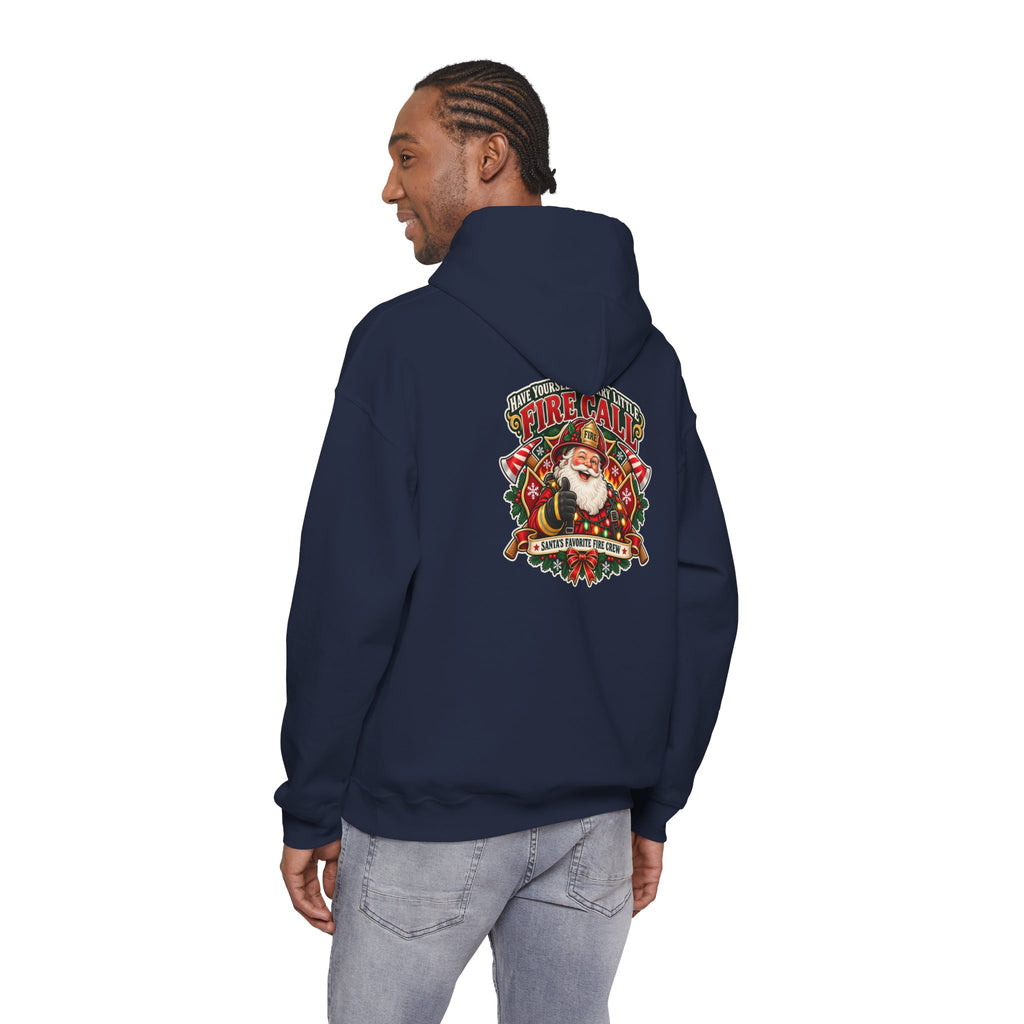 Christmas Firefighter Santa favorite fire crew hoodie