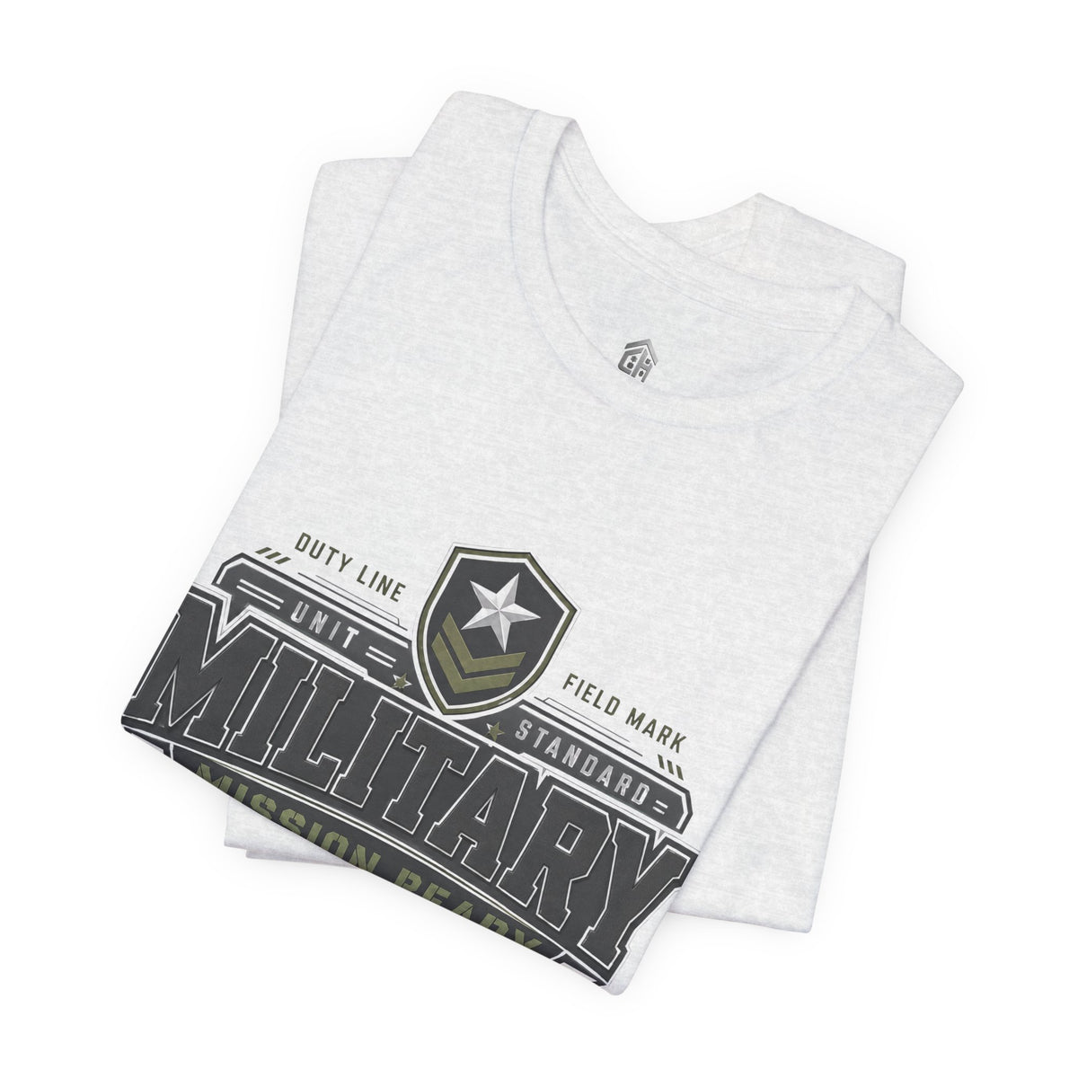 Military Mission Ready Tee — Military Emblem Graphic T-Shirt