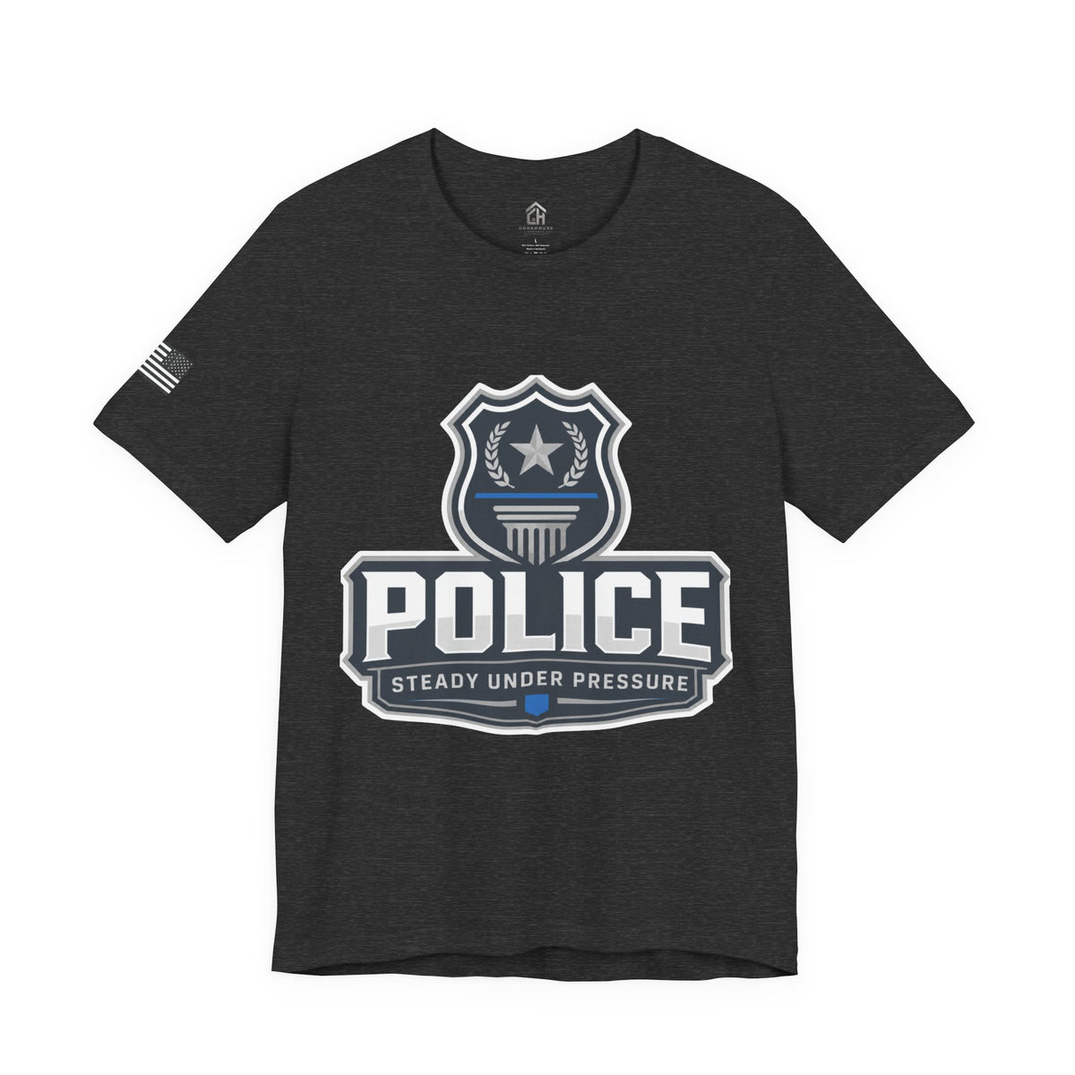 Steady Under Pressure Police Badge Tee