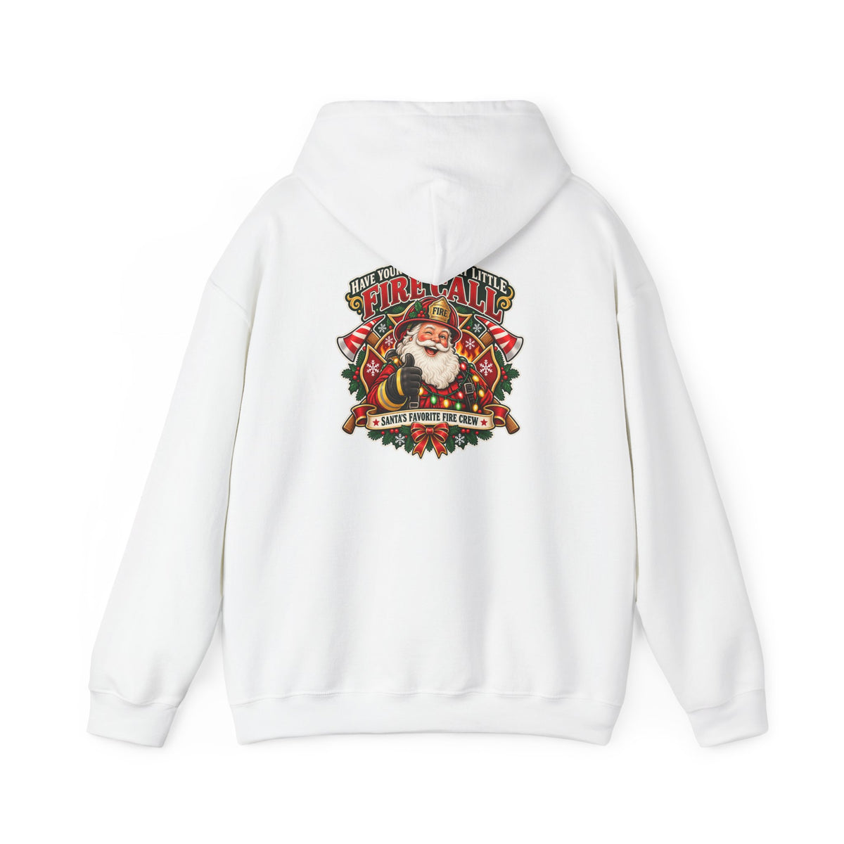 Christmas Firefighter Santa favorite fire crew hoodie