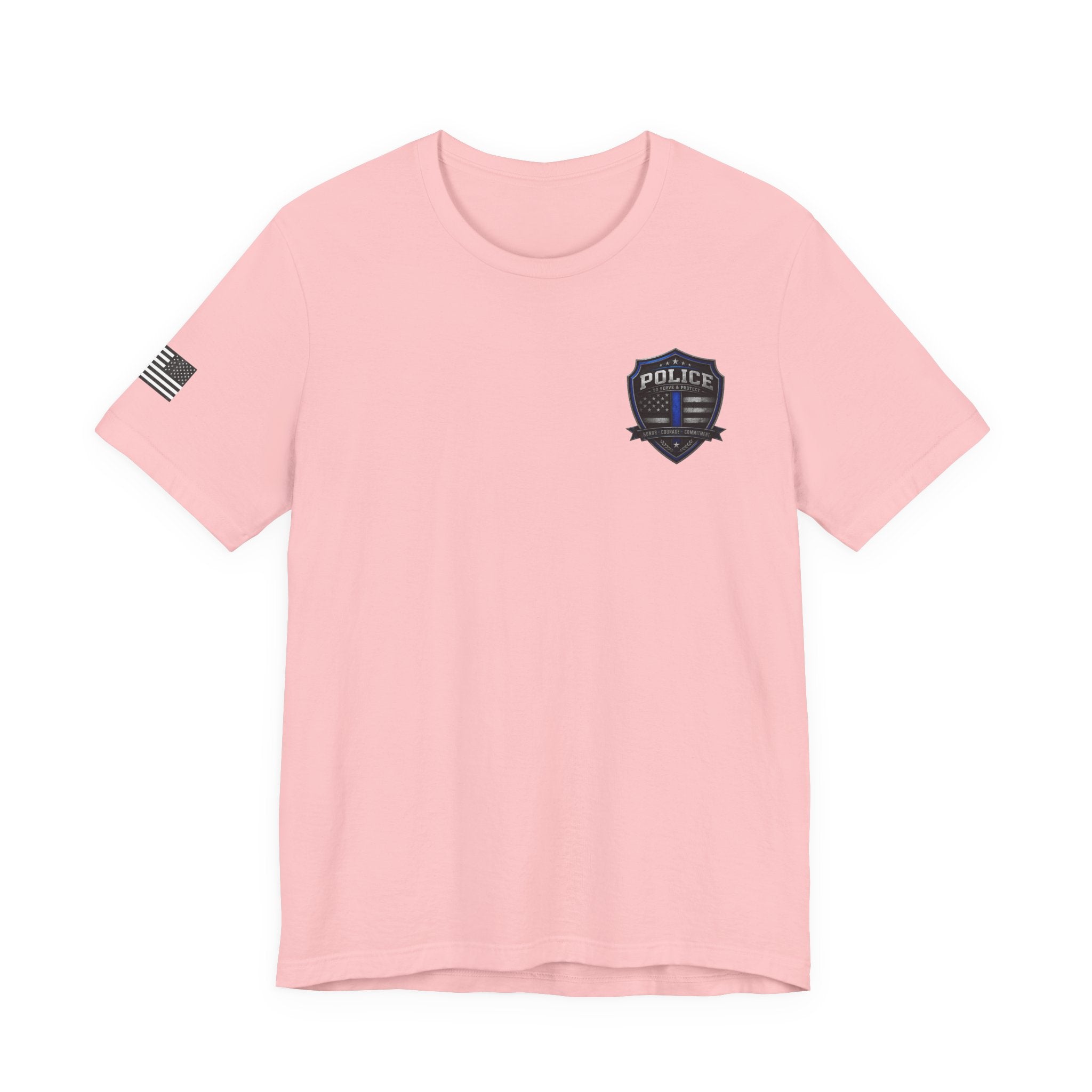 Serve With Honor Police T‑Shirt — Tactical Response Badge Tee