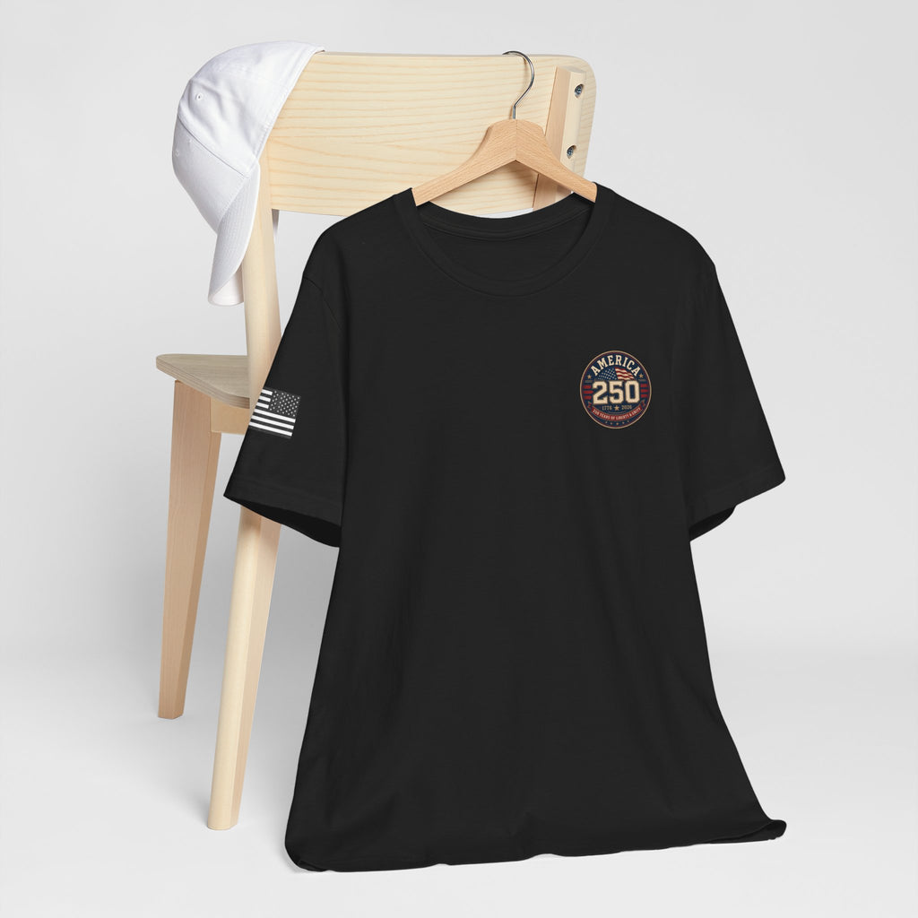 250th Anniversary USA T‑Shirt — American Eagle & Flag Commemorative Tee