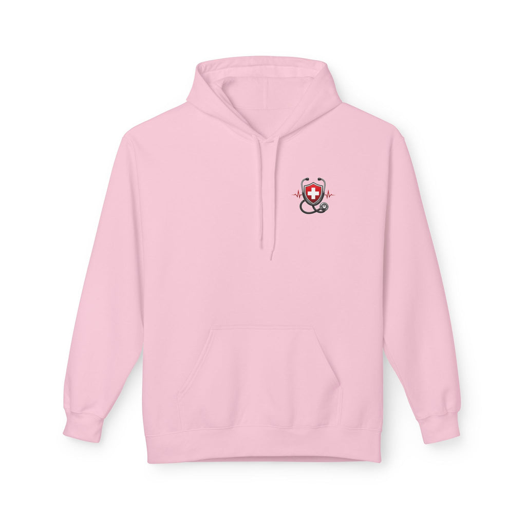 ER Nurse Hoodie - "Present in Chaos, Fueled by Caffeine & Compassion" Medical Staff Pullover