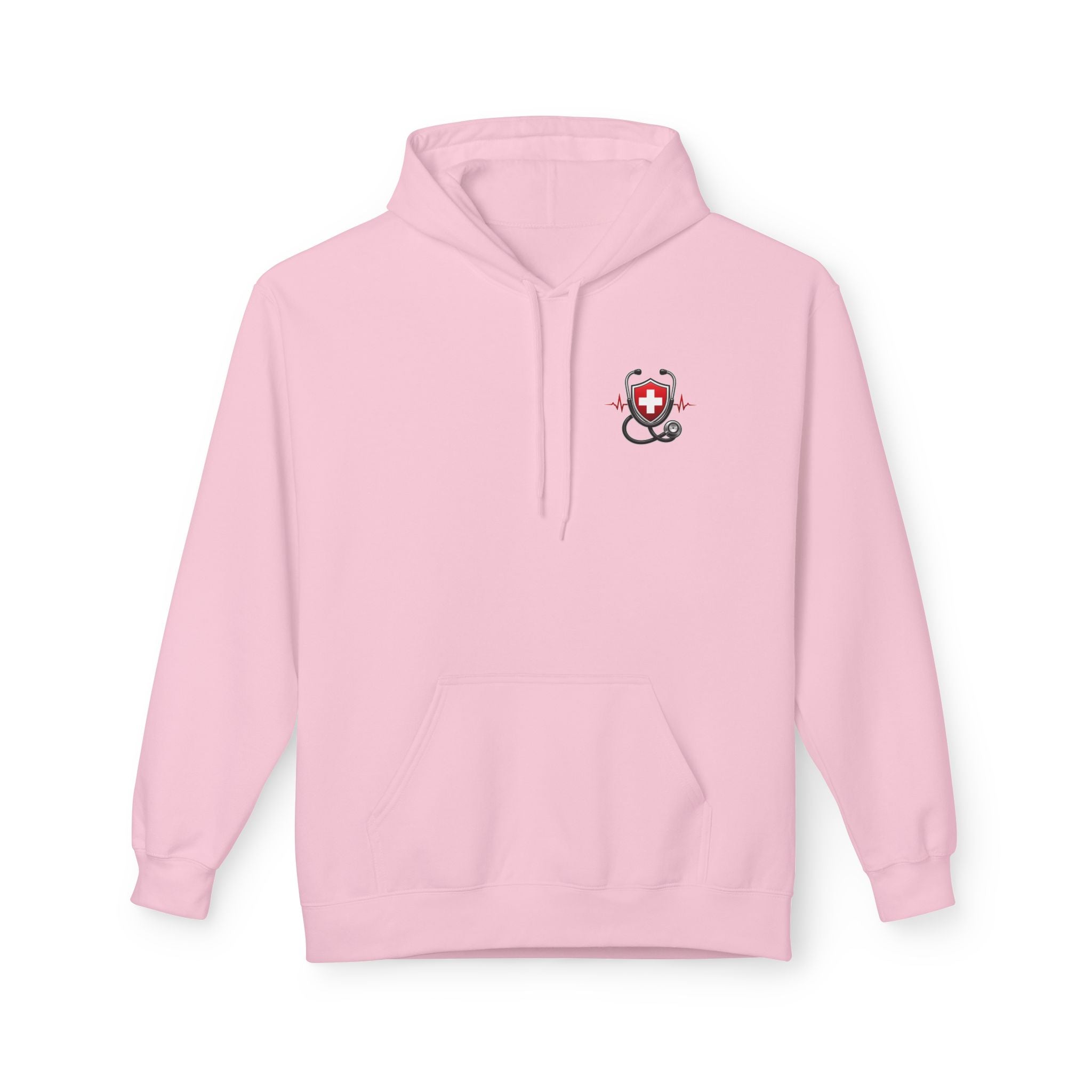 ER Nurse Hoodie - "Present in Chaos, Fueled by Caffeine & Compassion" Medical Staff Pullover