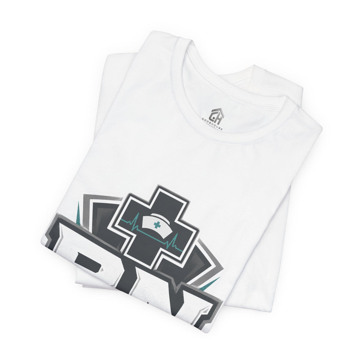 RN Nurse Logo T‑Shirt — Care Under Pressure Crew Tee