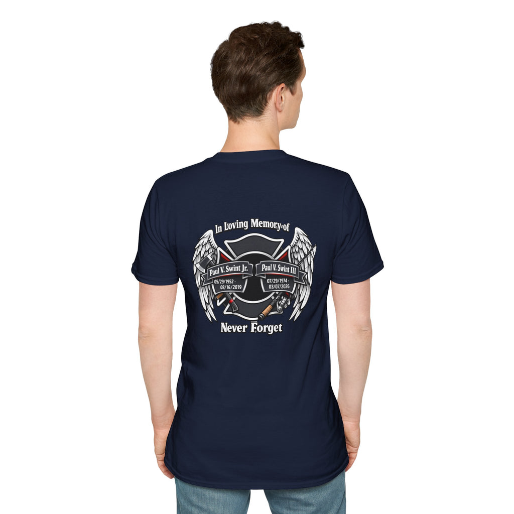 Memorial Wings T-Shirt — 'In Loving Memory / Never Forget' Tribute Tee
