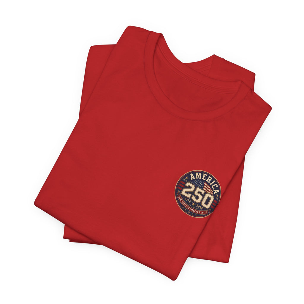 250th Anniversary USA T‑Shirt — American Eagle & Flag Commemorative Tee