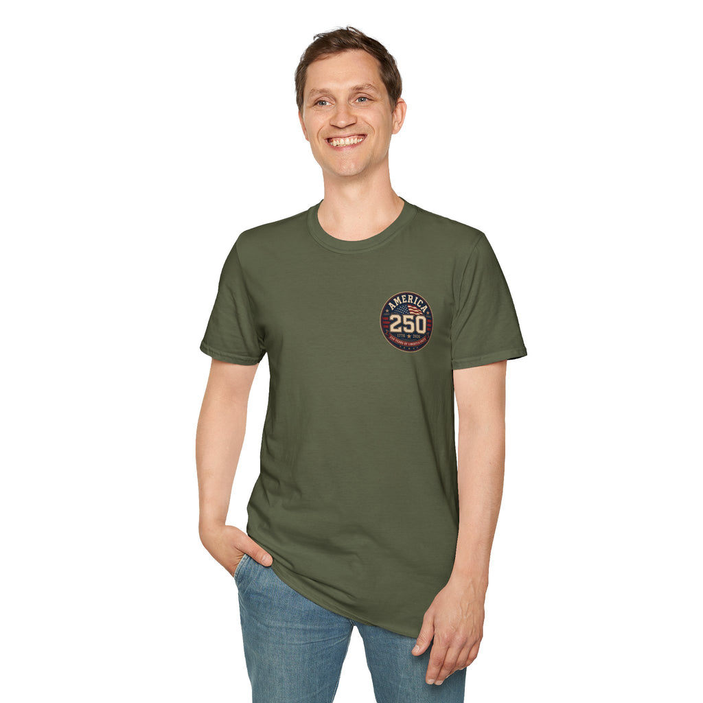America 250 Firefighter Patriotic Graphic Tee