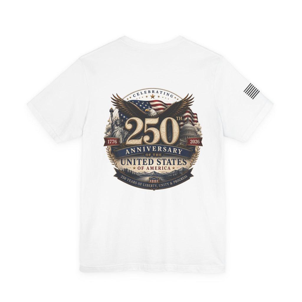 250th Anniversary United States T-Shirt — Patriotic Eagle American Flag Tee