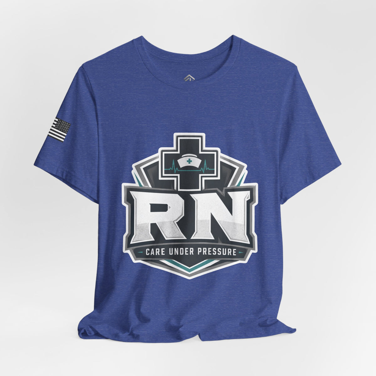 RN Nurse Logo T‑Shirt — Care Under Pressure Crew Tee