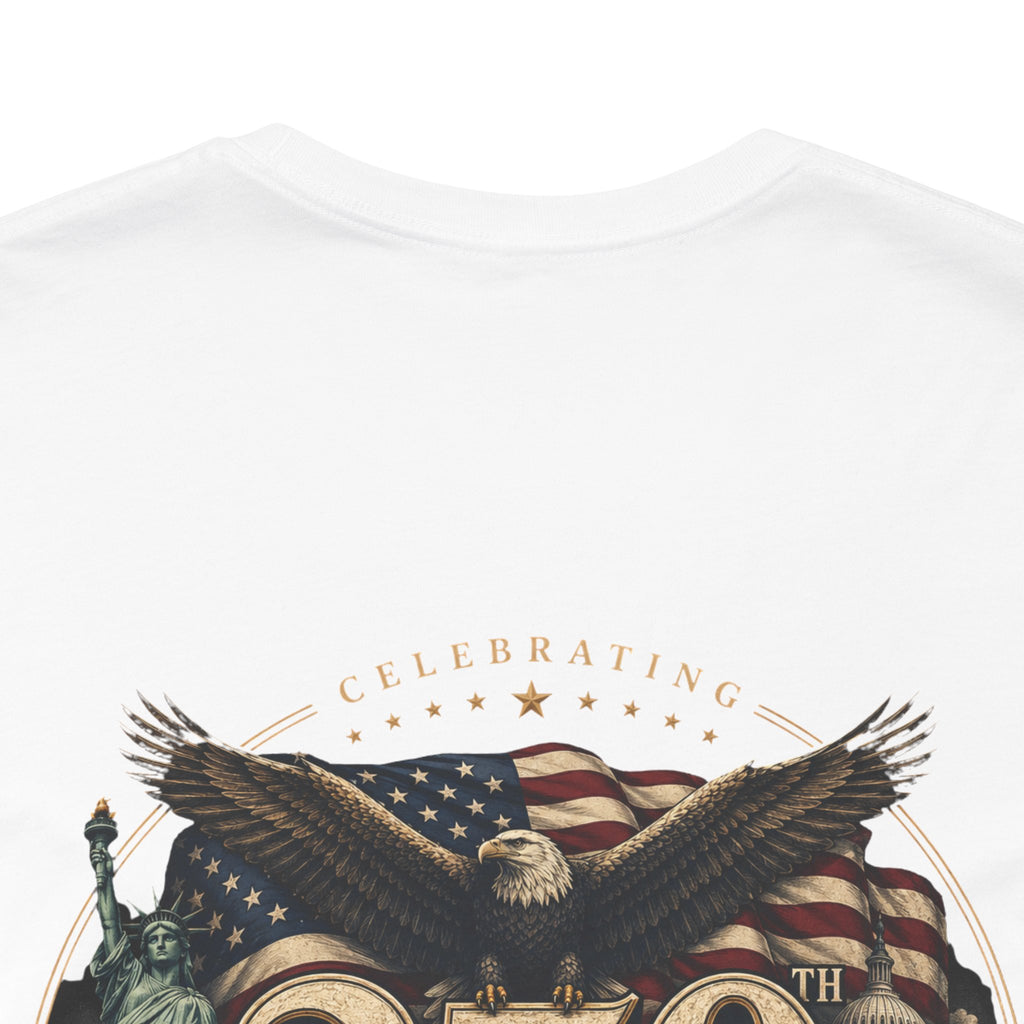 250th Anniversary USA T‑Shirt — American Eagle & Flag Commemorative Tee