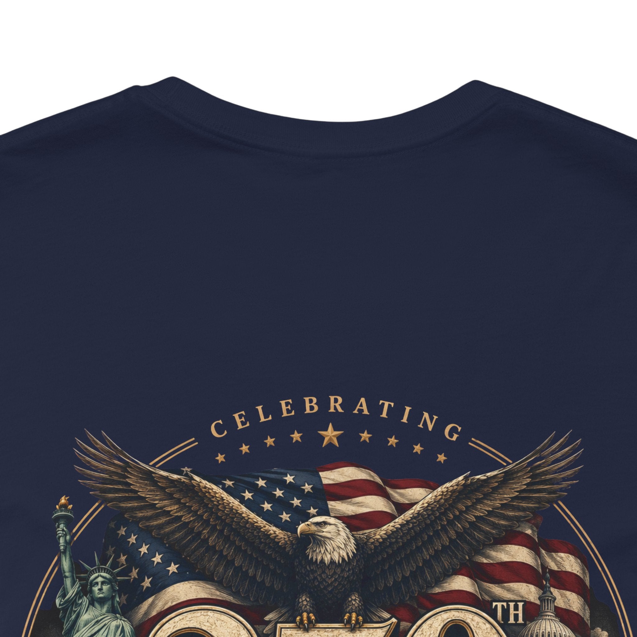 250th Anniversary USA T‑Shirt — American Eagle & Flag Commemorative Tee