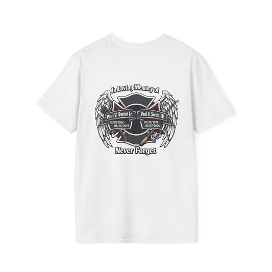 Memorial Wings T-Shirt — 'In Loving Memory / Never Forget' Tribute Tee