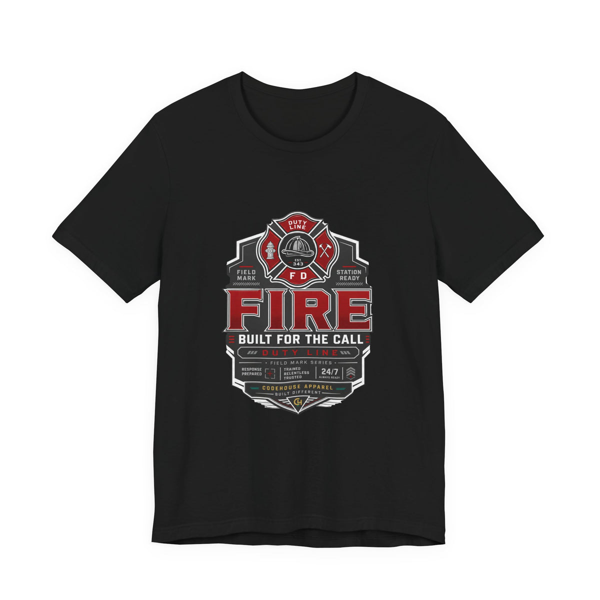 Built for the Call Firefighter Tee