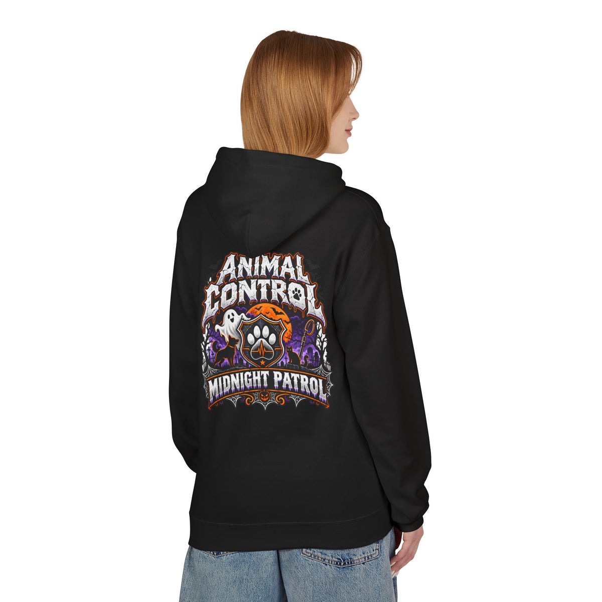 Halloween Animal Control Midnight Patrol Hoodie