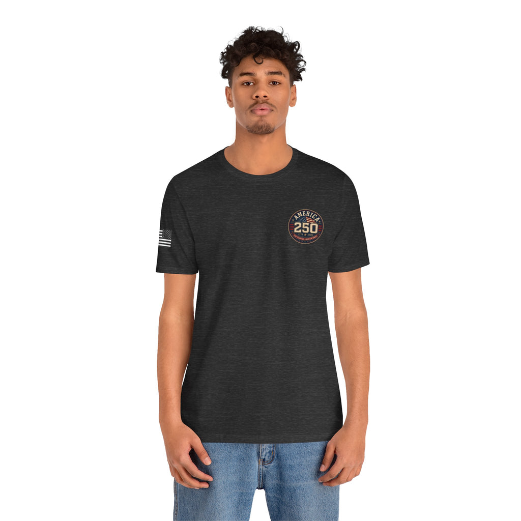 250th Anniversary USA T‑Shirt — American Eagle & Flag Commemorative Tee
