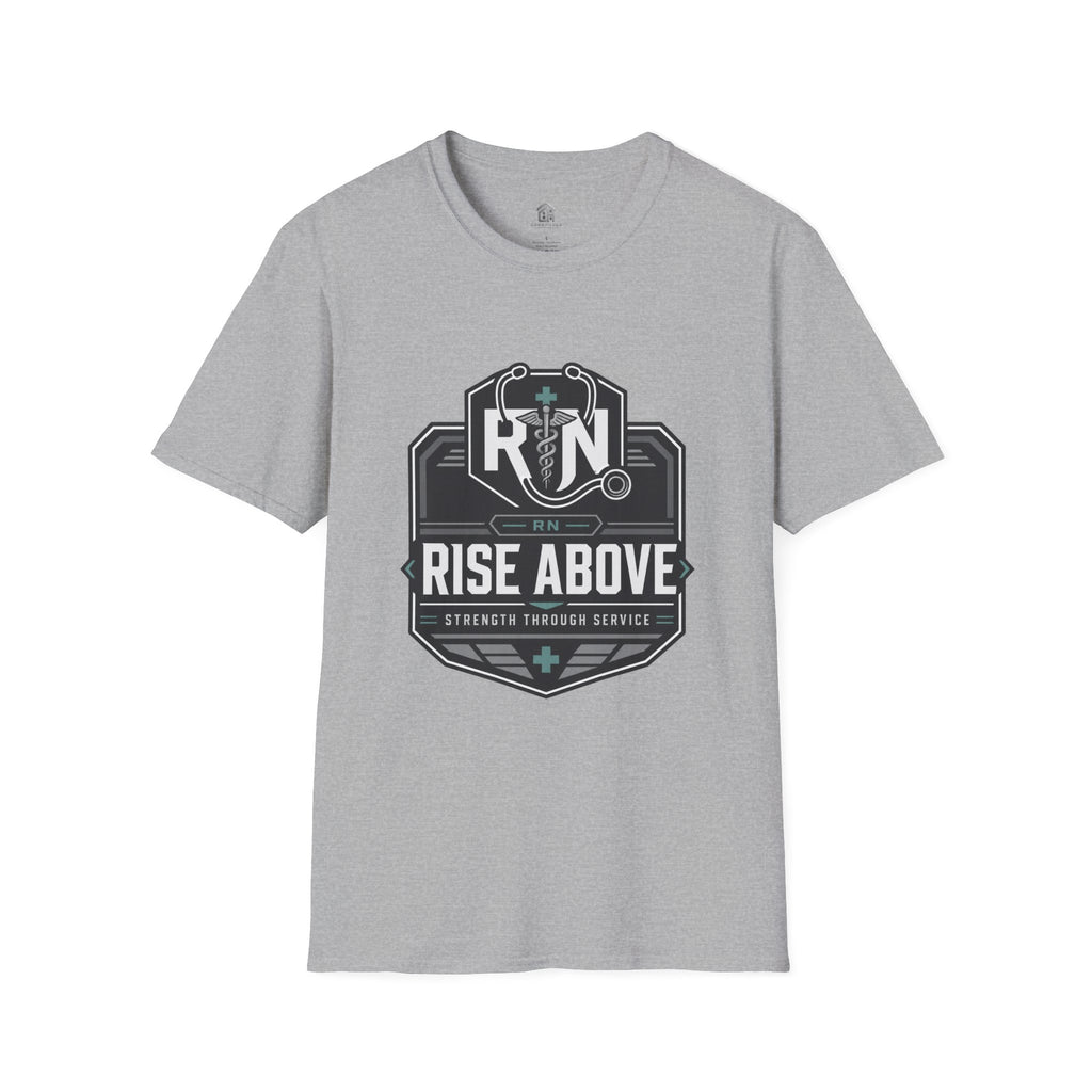 Rise Above RN Stethoscope Tee