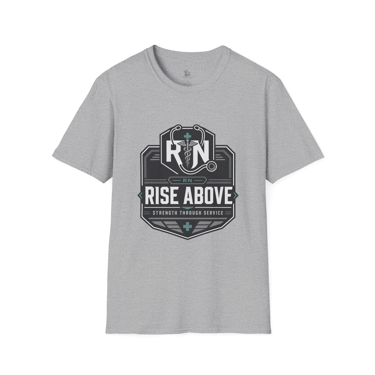 Rise Above RN Stethoscope Tee