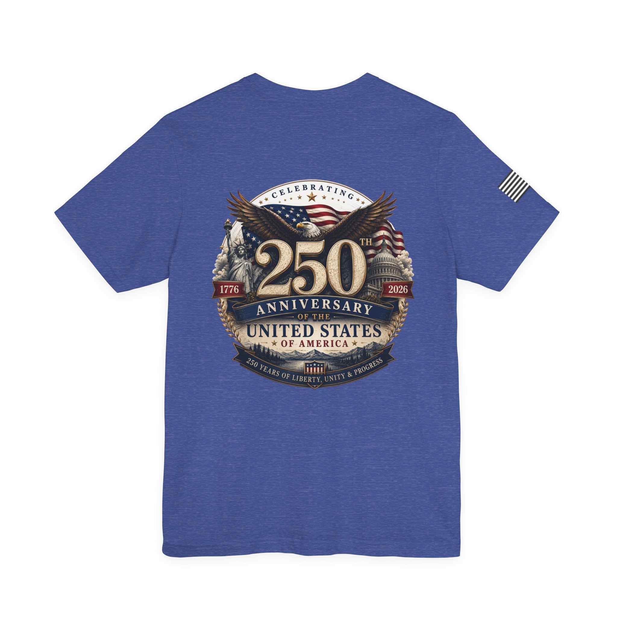 250th Anniversary United States T-Shirt — Patriotic Eagle American Flag Tee