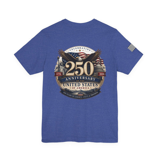 250th Anniversary United States T-Shirt — Patriotic Eagle American Flag Tee