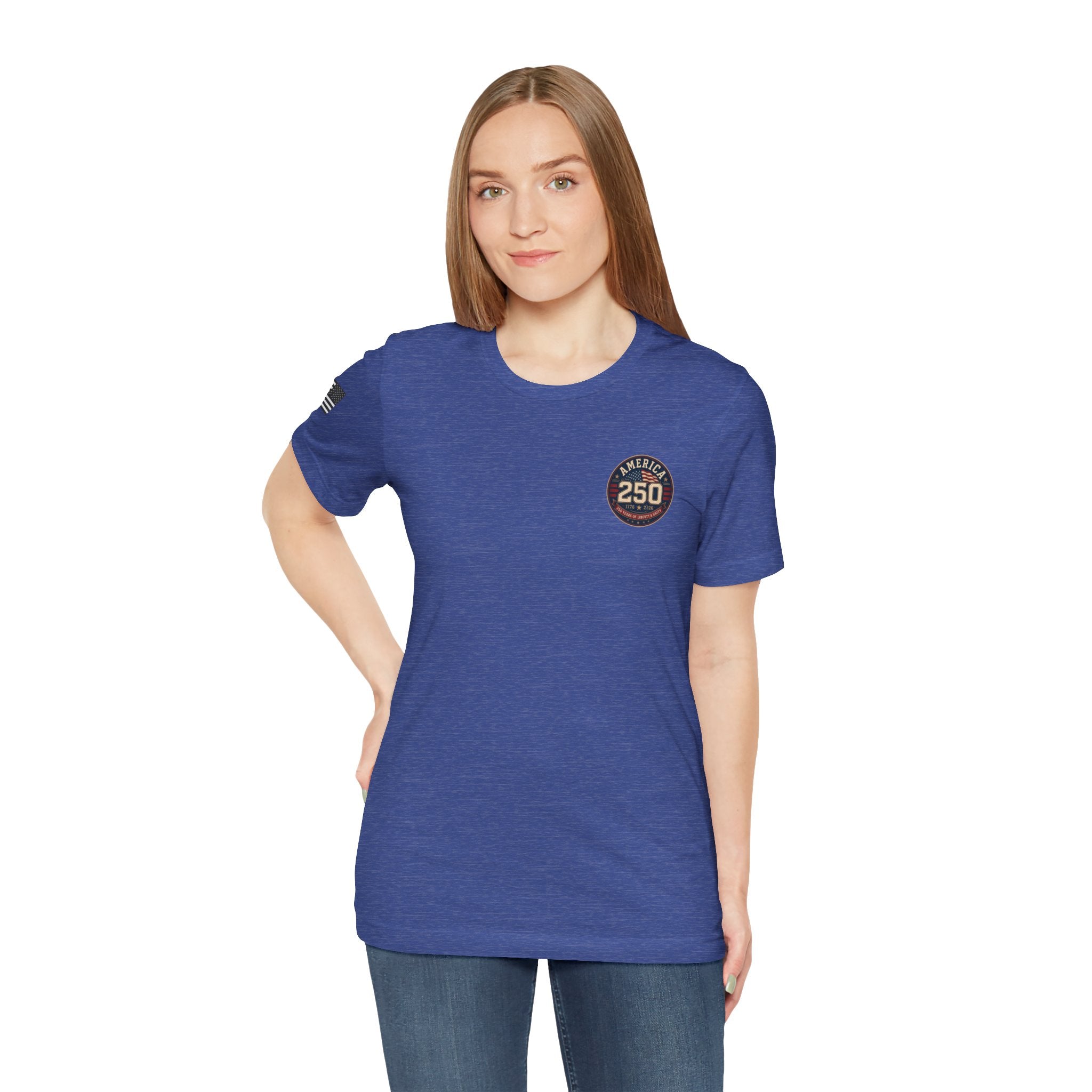 250th Anniversary USA T‑Shirt — American Eagle & Flag Commemorative Tee