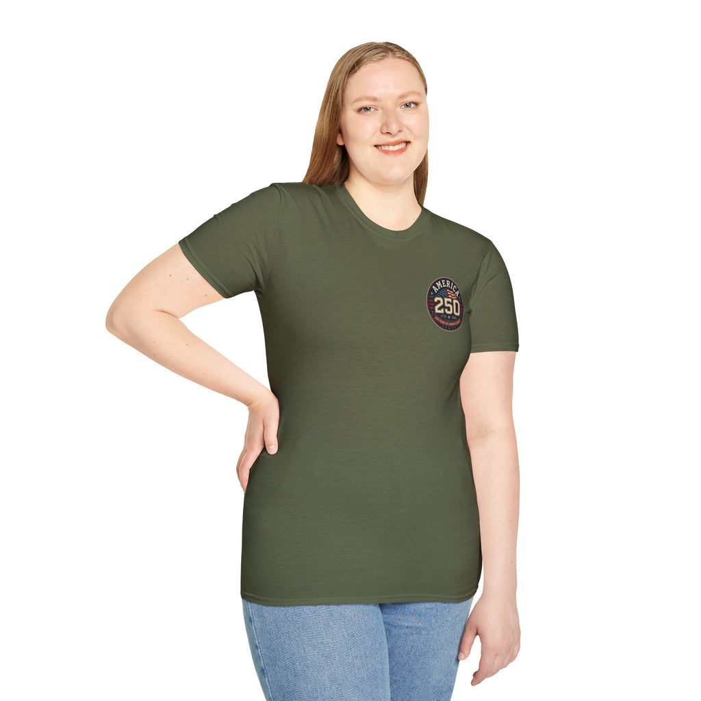 America 250 Firefighter Patriotic Graphic Tee
