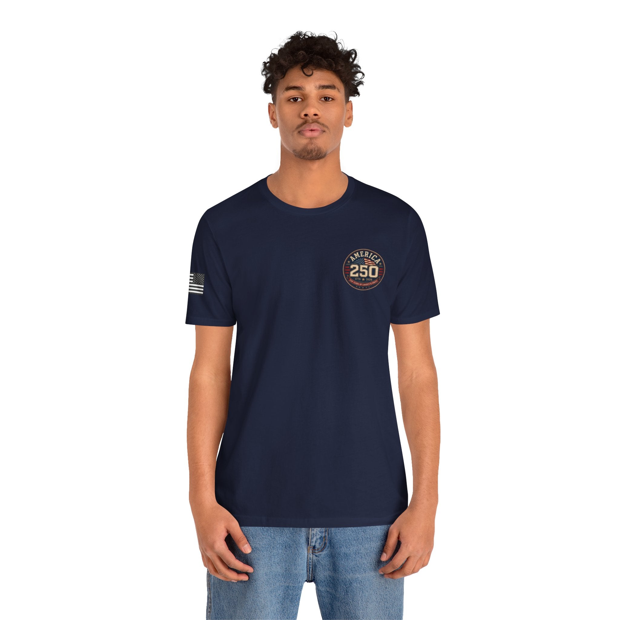 250th Anniversary USA T‑Shirt — American Eagle & Flag Commemorative Tee