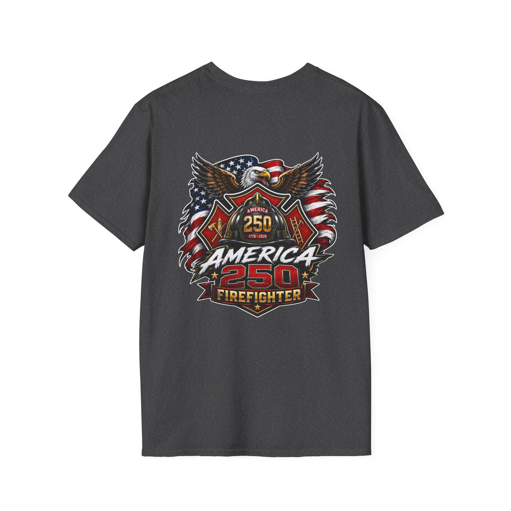 America 250 Firefighter Patriotic Graphic Tee