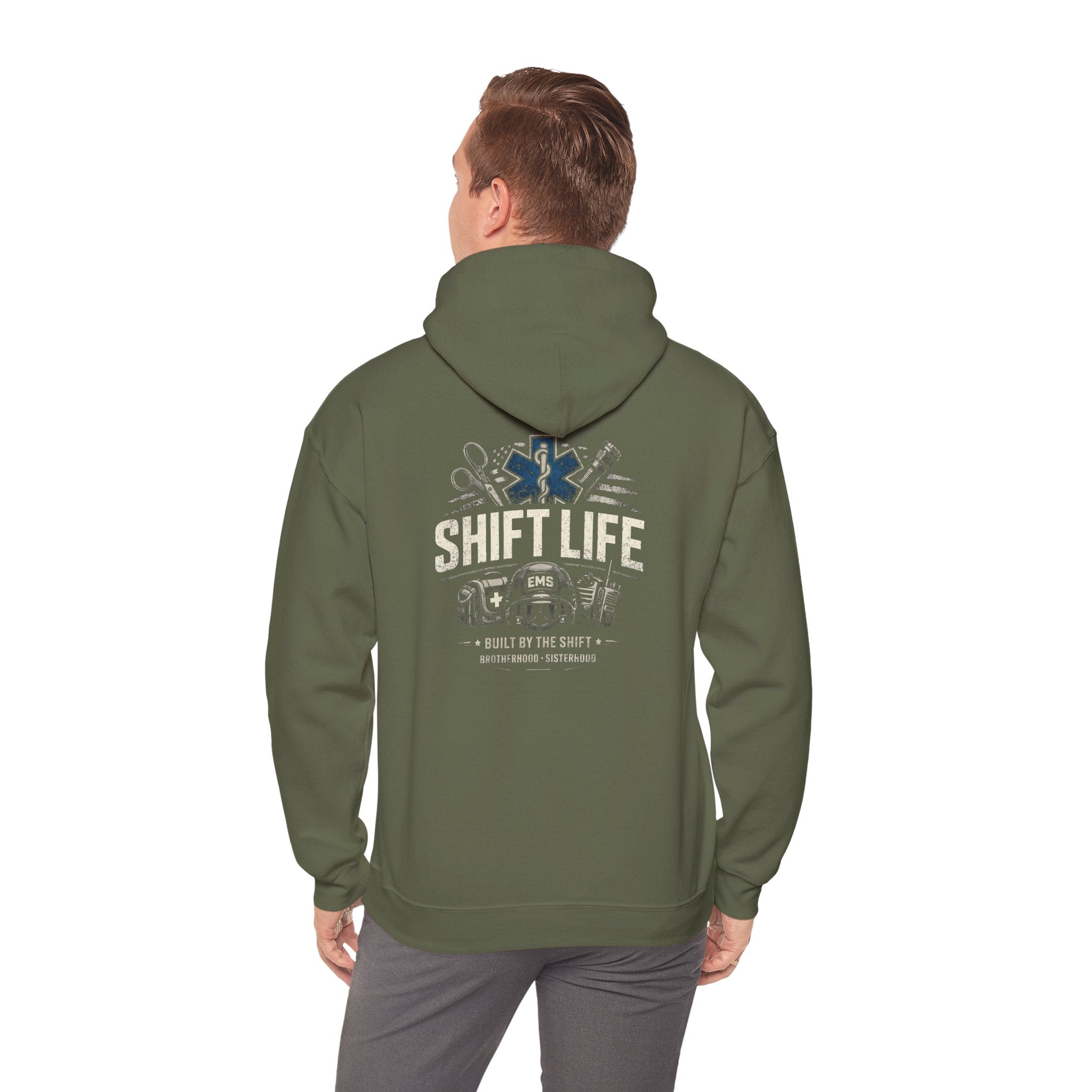 Shift Life EMS Paramedic Hoodie | Ambulance Rescue Emblem