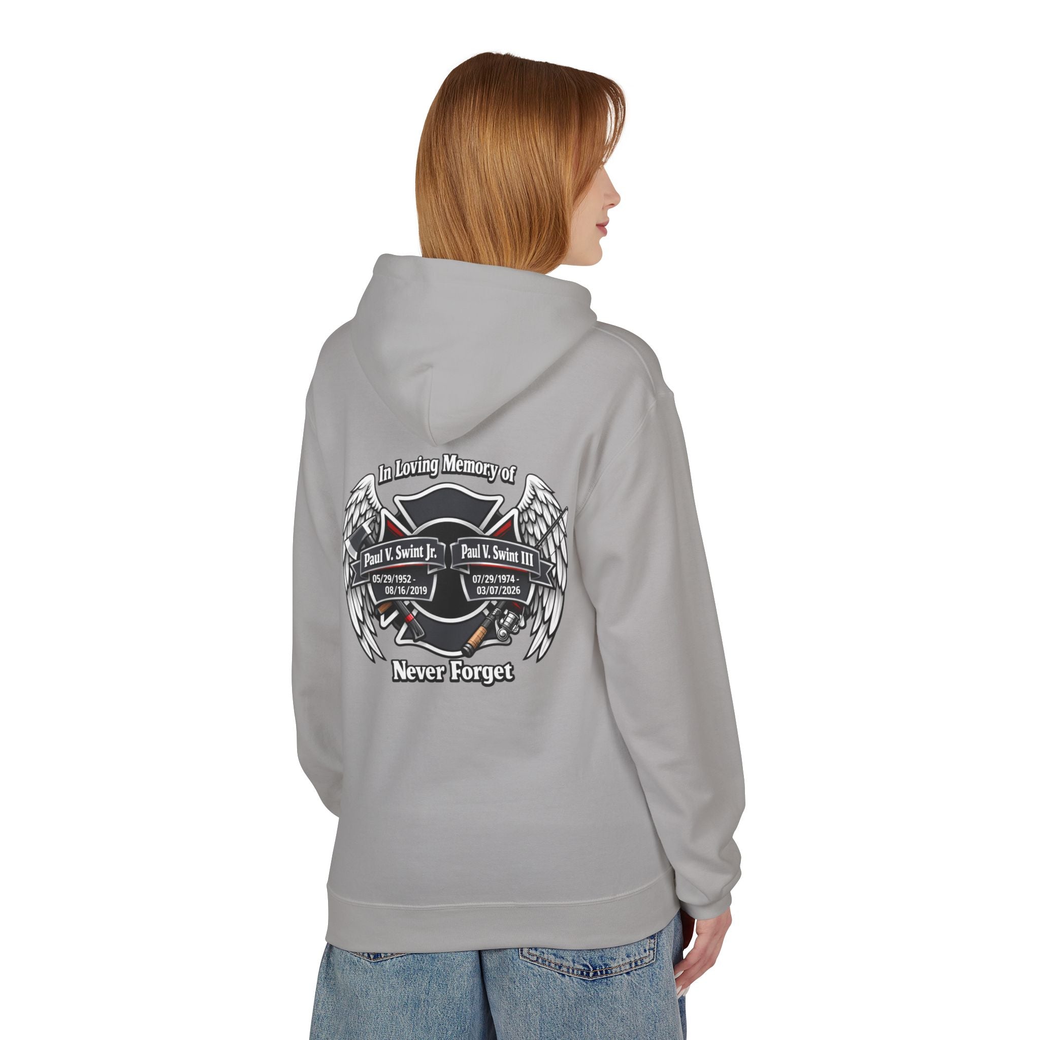 Memorial 'Never Forget' Hoodie — In Loving Memory Tribute Sweatshirt