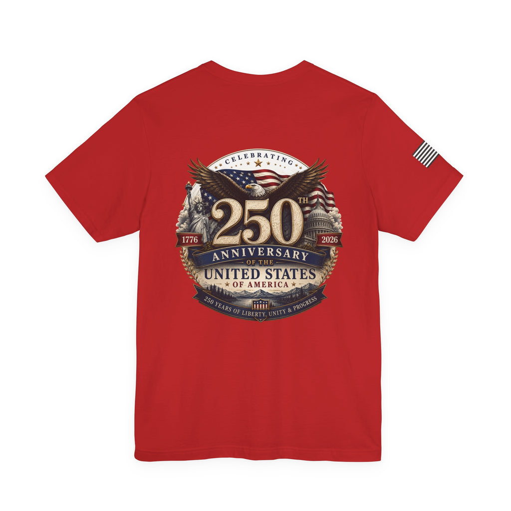 250th Anniversary United States T-Shirt — Patriotic Eagle American Flag Tee