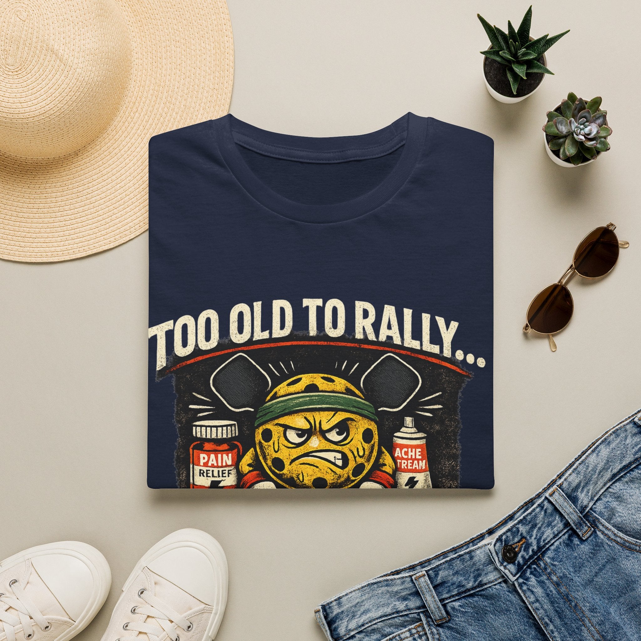 Too Old to Rally, Too Young to Quit Pickleball T-Shirt