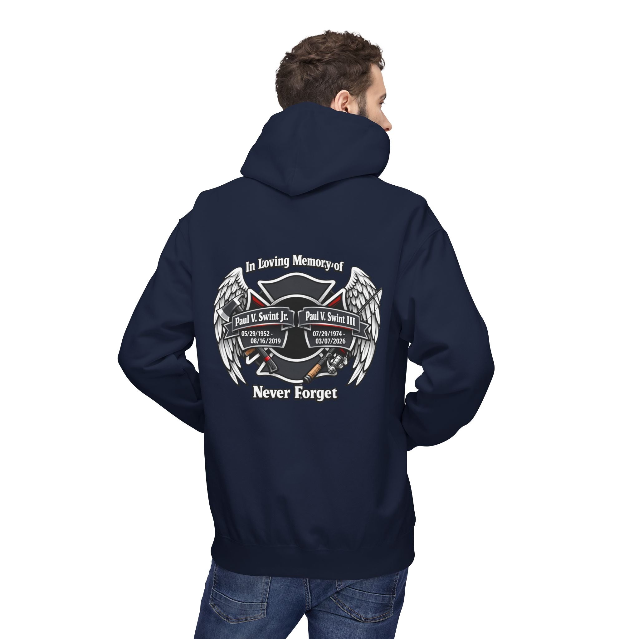 Memorial 'Never Forget' Hoodie — In Loving Memory Tribute Sweatshirt