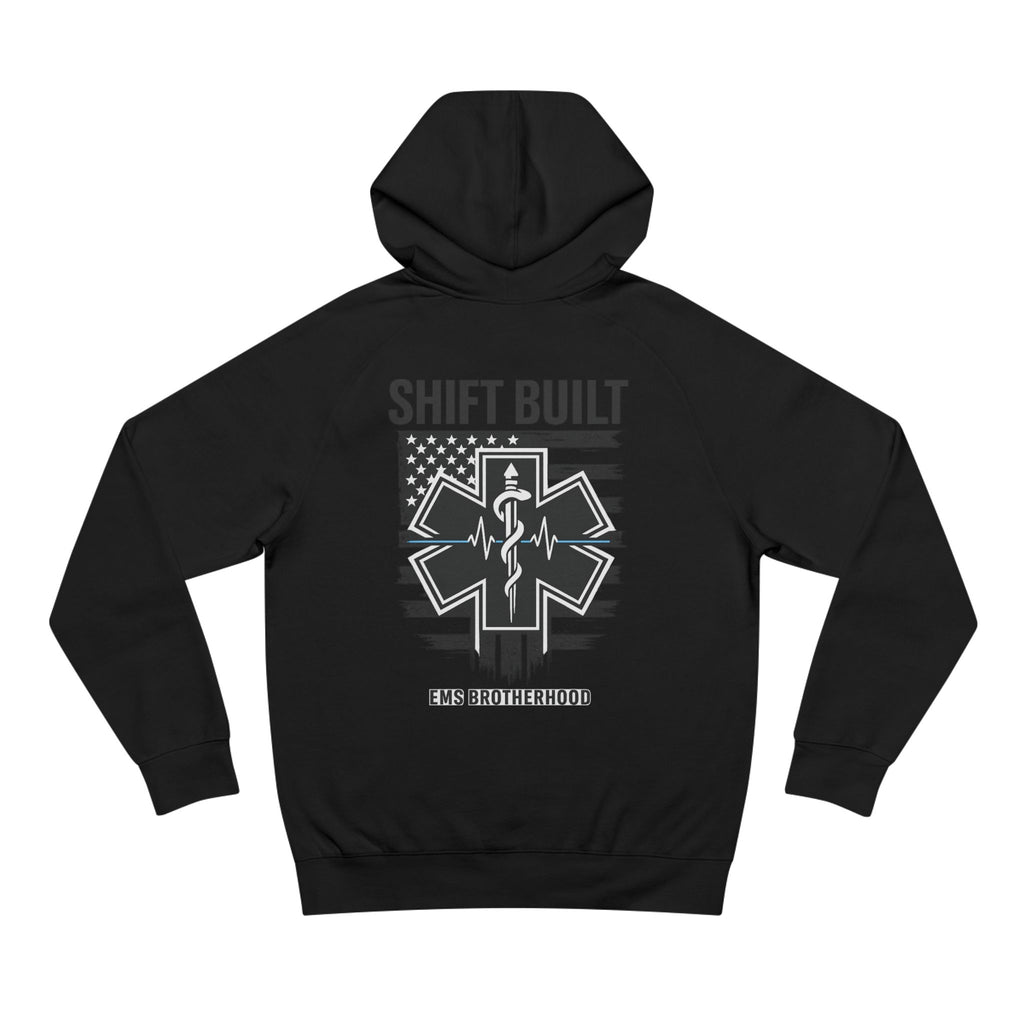 Shift Built EMS Brotherhood Hoodie | Paramedic Star of Life, American Flag