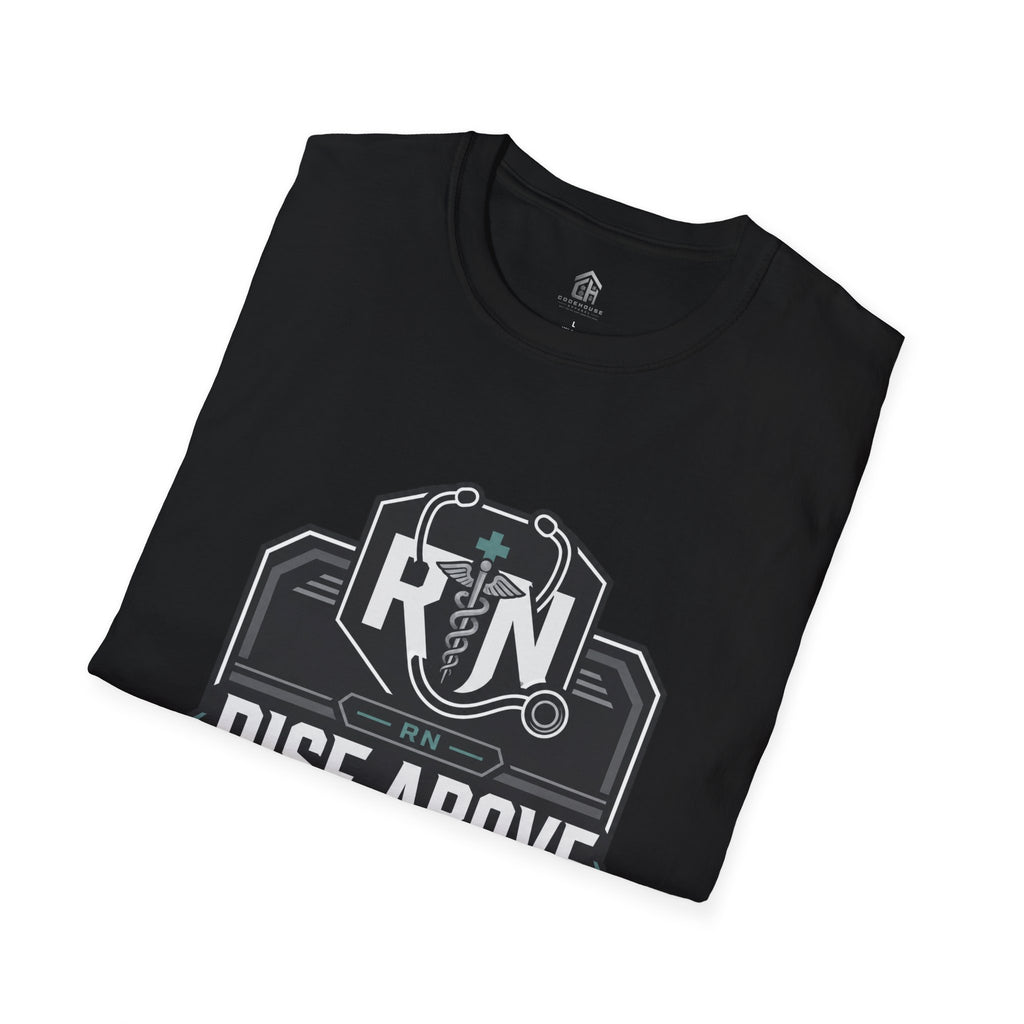 Rise Above RN Stethoscope Tee