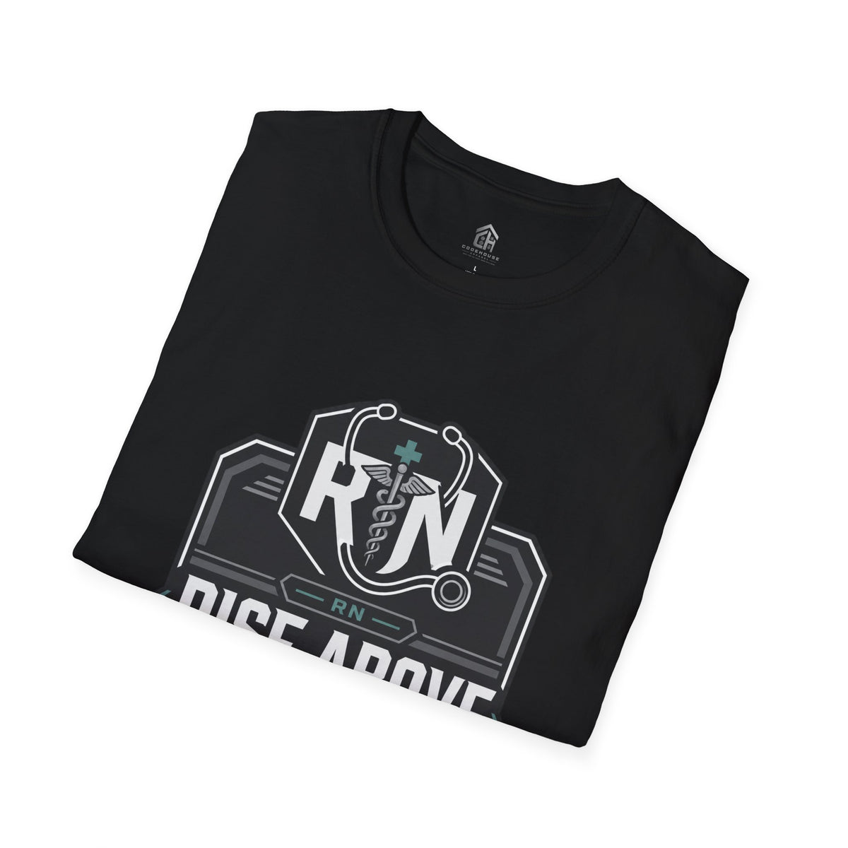 Rise Above RN Stethoscope Tee