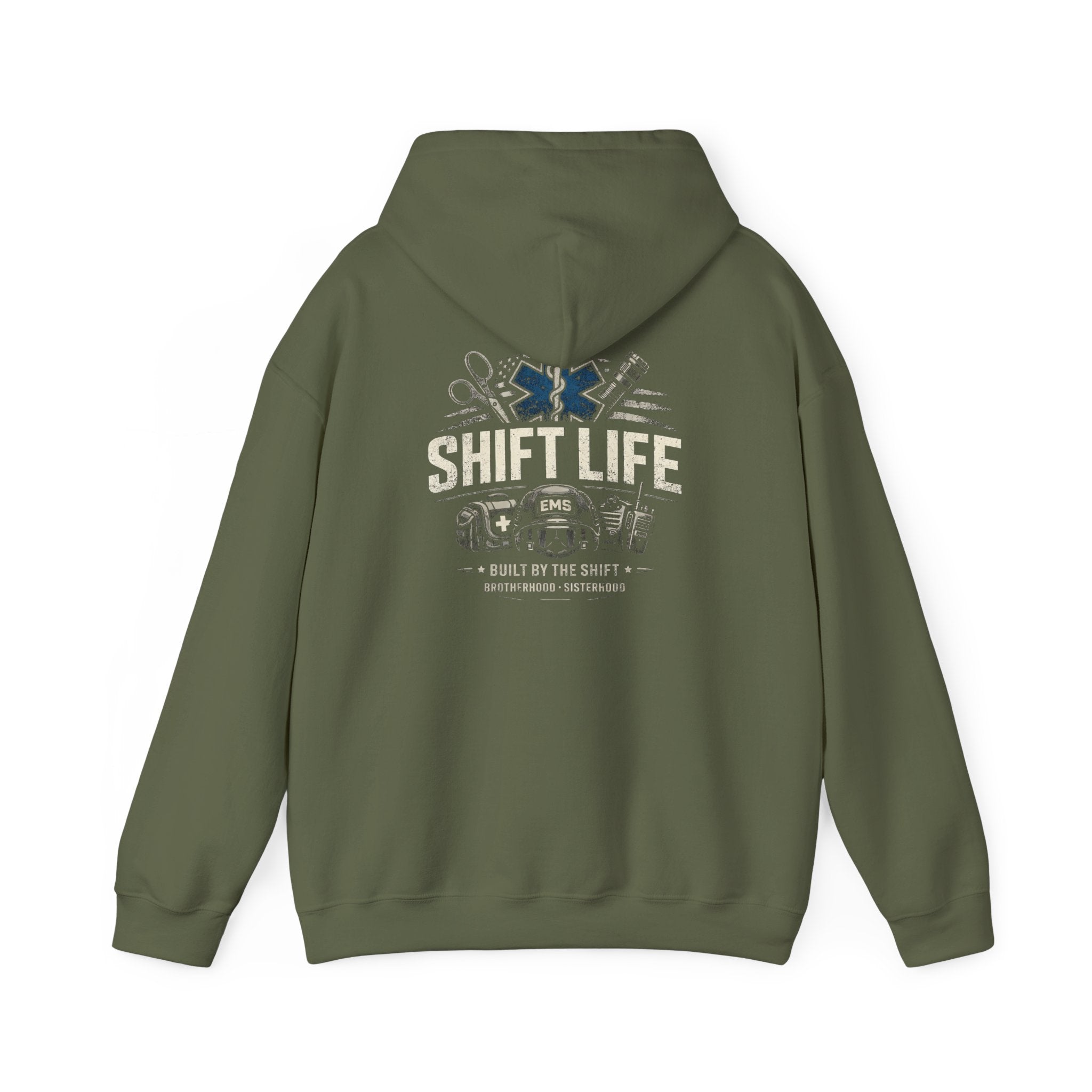 Shift Life EMS Paramedic Hoodie | Ambulance Rescue Emblem