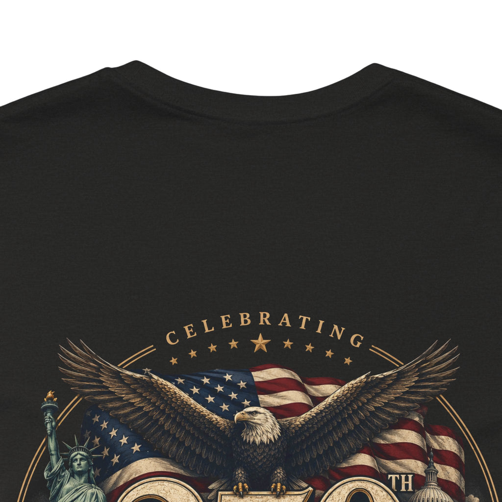 250th Anniversary USA T‑Shirt — American Eagle & Flag Commemorative Tee