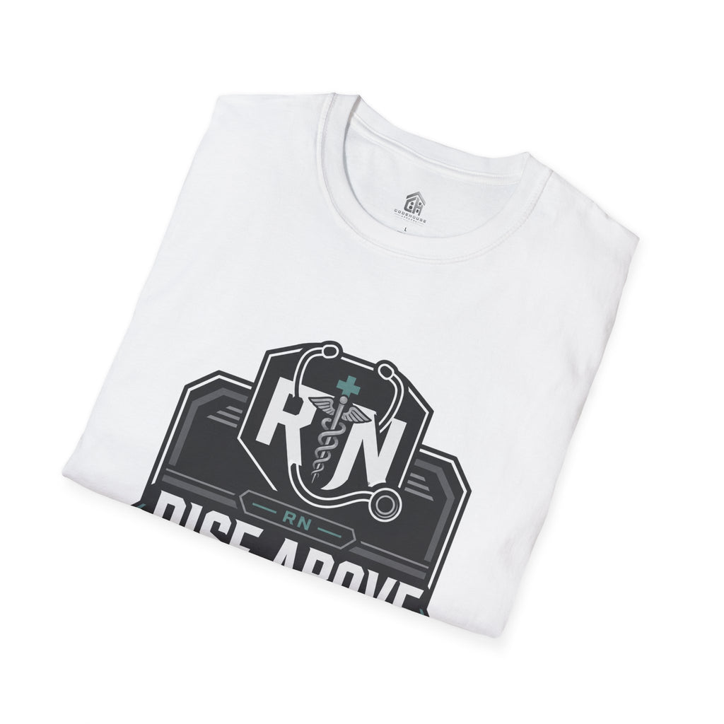 Rise Above RN Stethoscope Tee