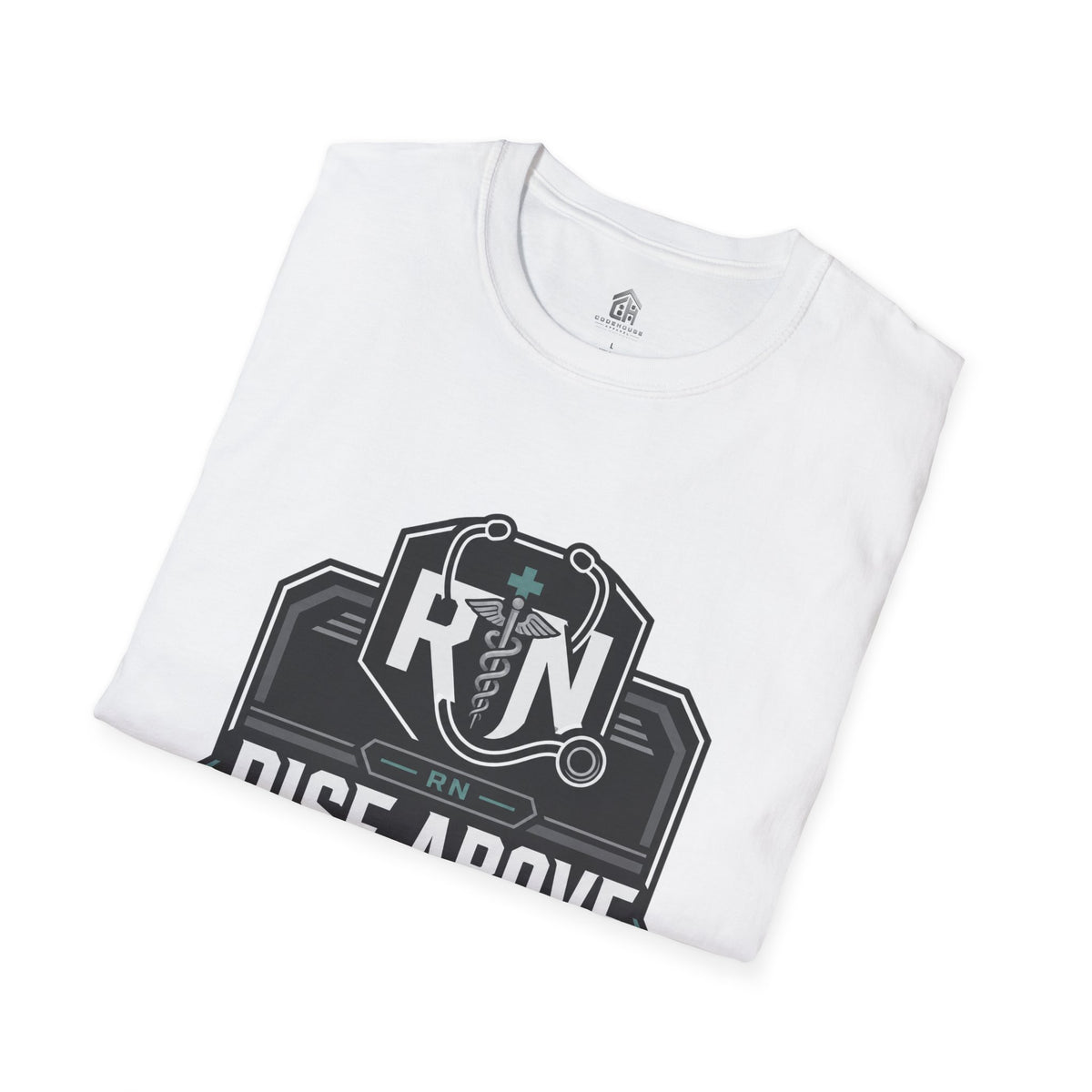 Rise Above RN Stethoscope Tee
