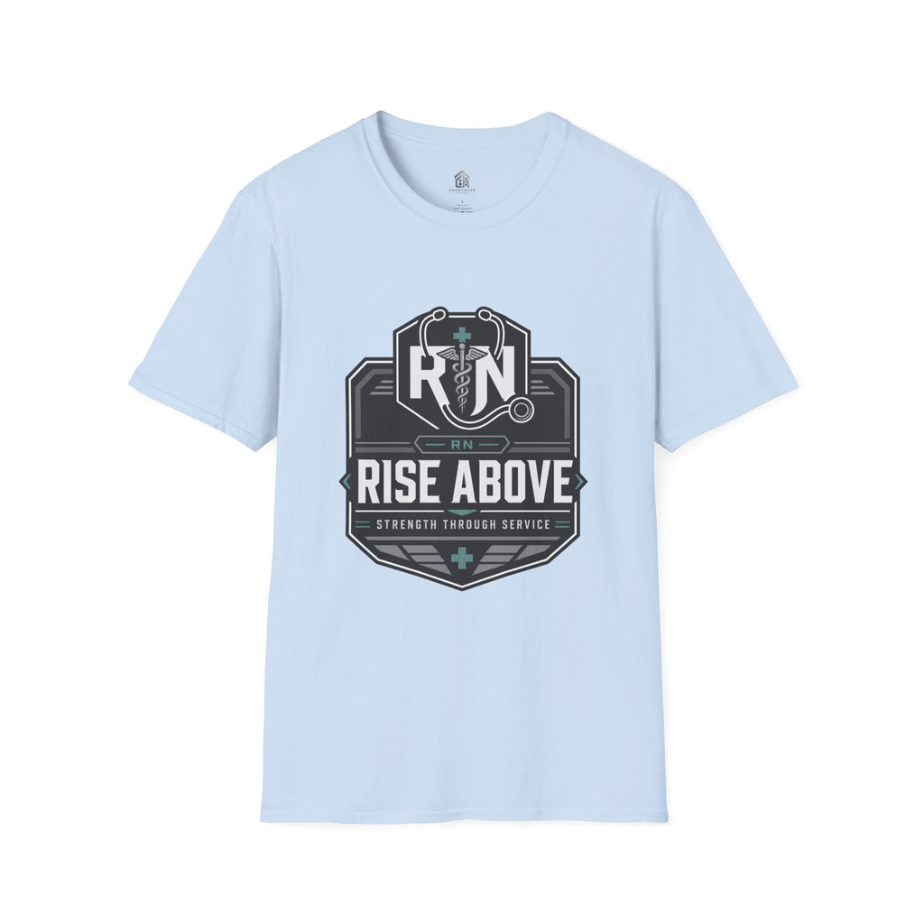 Rise Above RN Stethoscope Tee