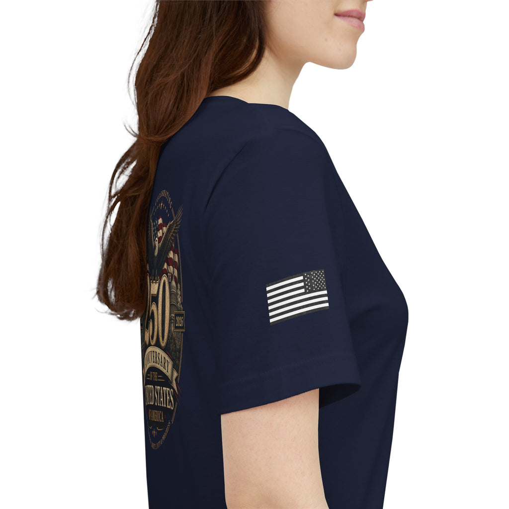 250th Anniversary USA T‑Shirt — American Eagle & Flag Commemorative Tee