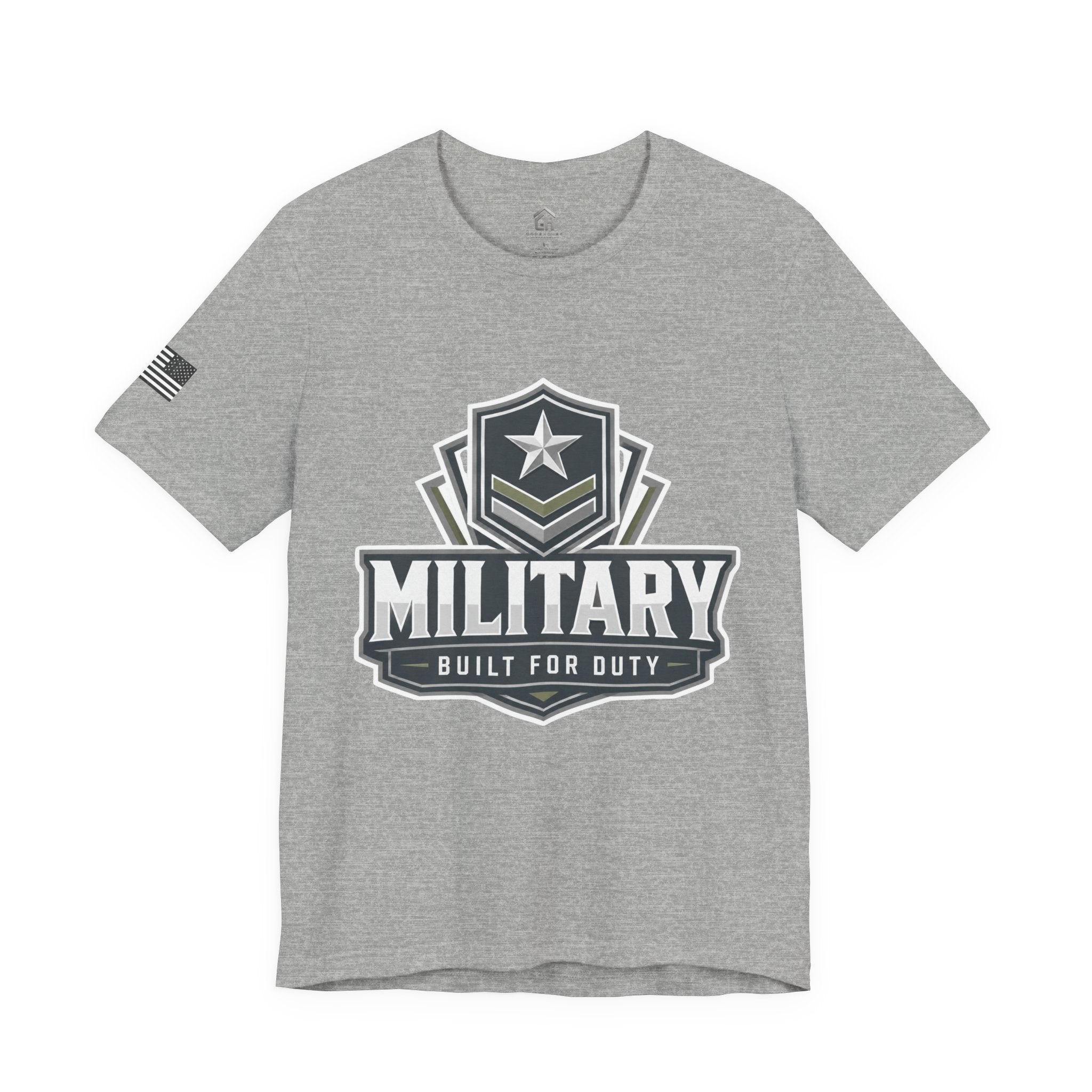 Military Built for Duty Graphic Tee — Patriotic Veteran T‑Shirt