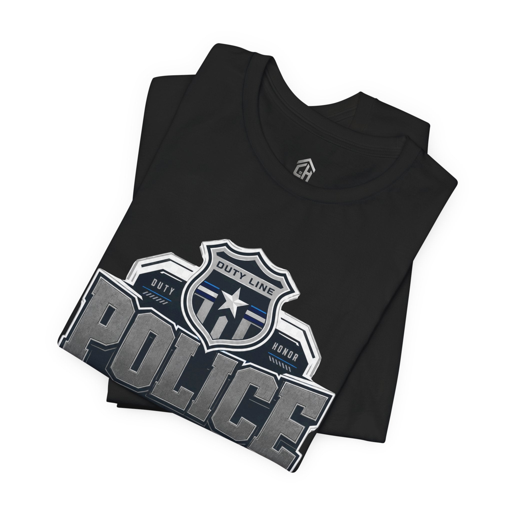 Police Badge T-Shirt — “Steady Under Pressure” Law Enforcement Tee