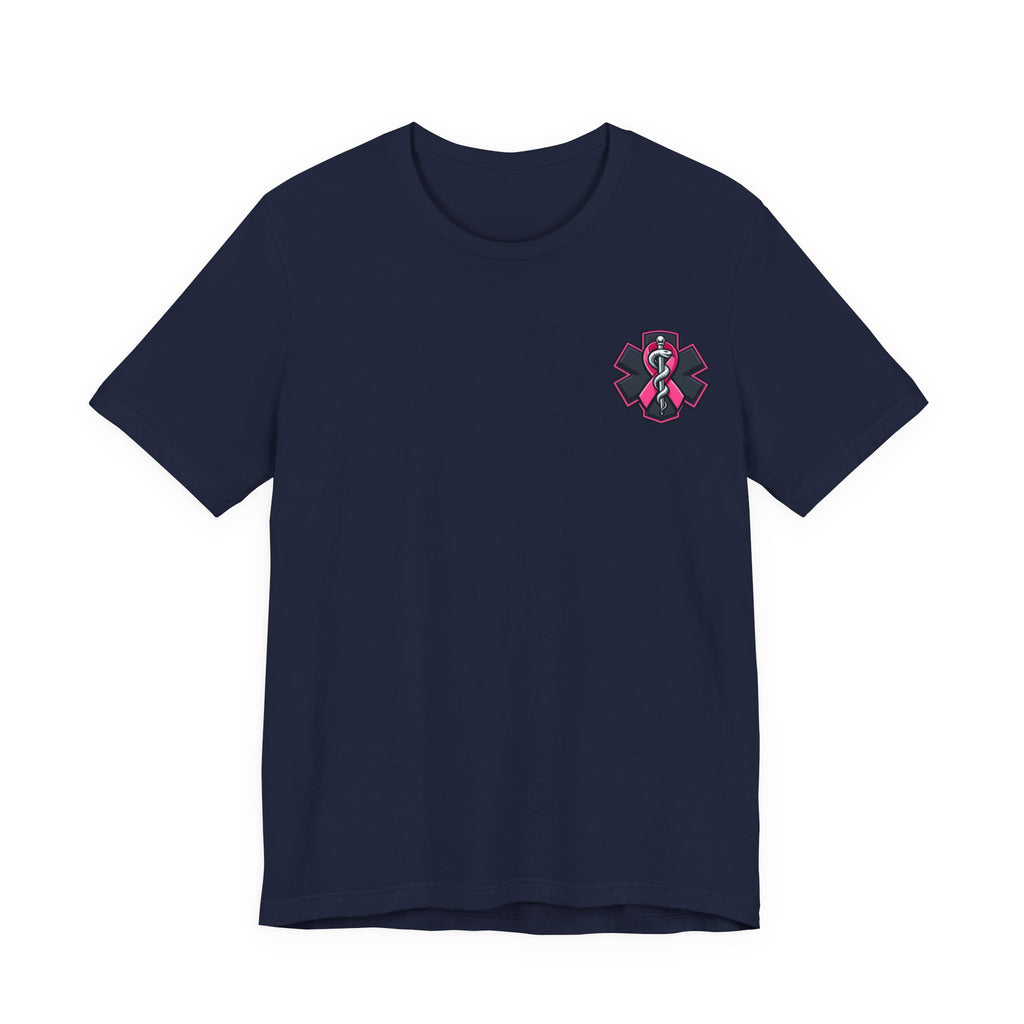 No One Fights Alone – Breast Cancer Awareness EMS T-Shirt