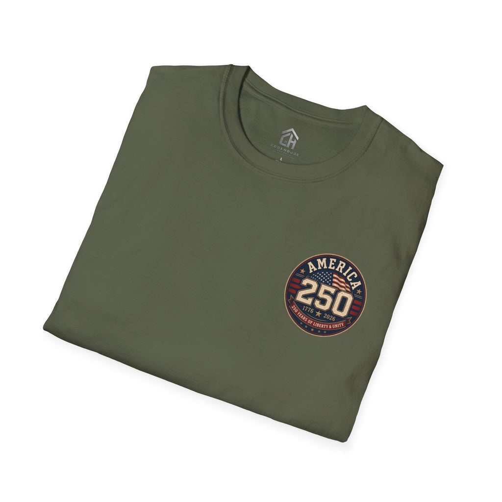 America 250 Firefighter Patriotic Graphic Tee